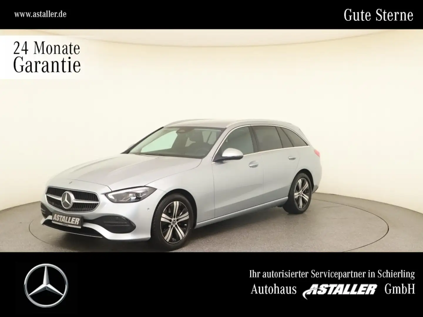 Mercedes-Benz C 220 T d 4M Avantgarde 2x Memory+StaHzg+LED+KAM Srebrny - 1