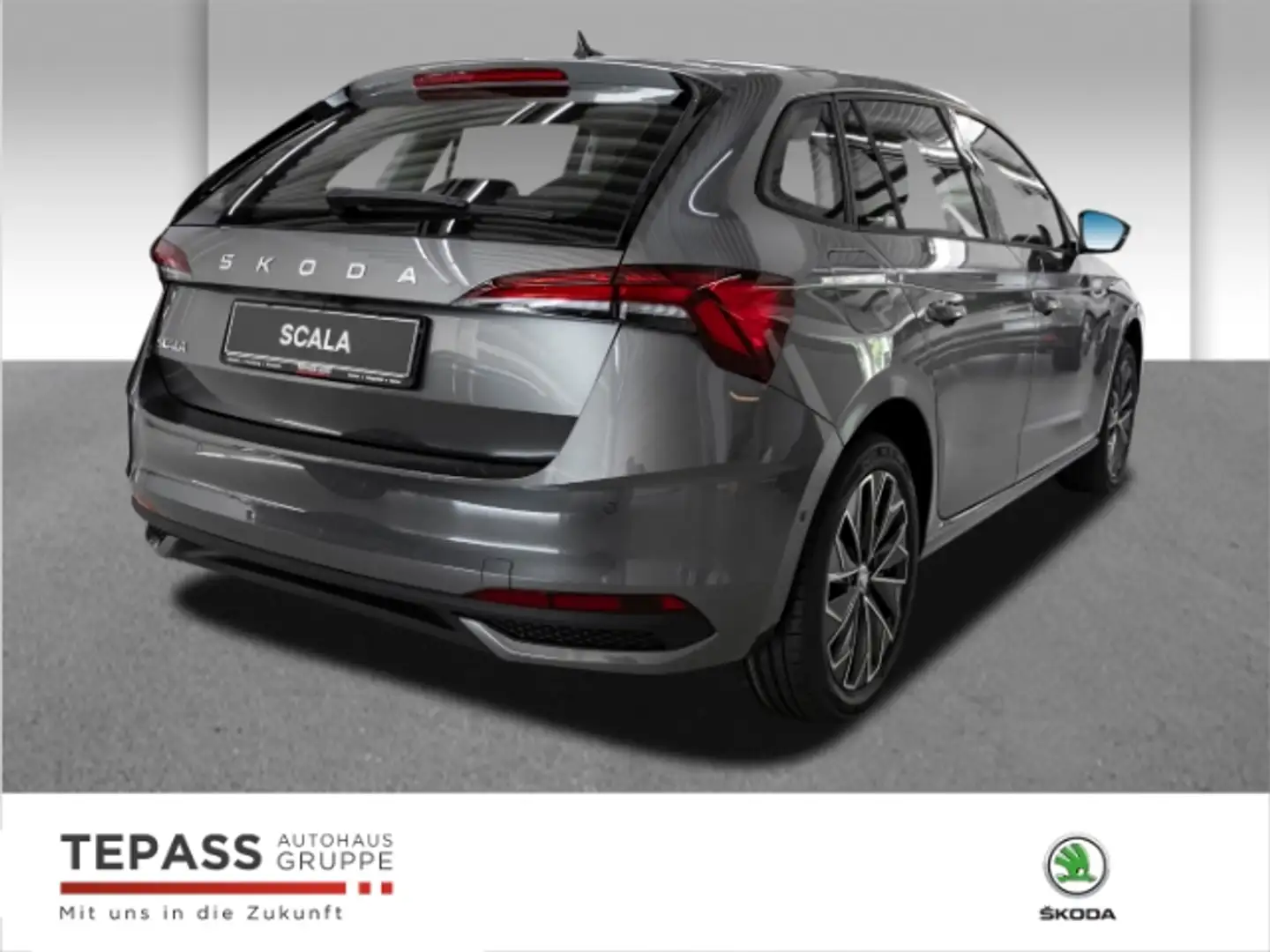 Skoda Scala 1.0l TSI Drive KLIMA APP LED SHZ Gris - 2
