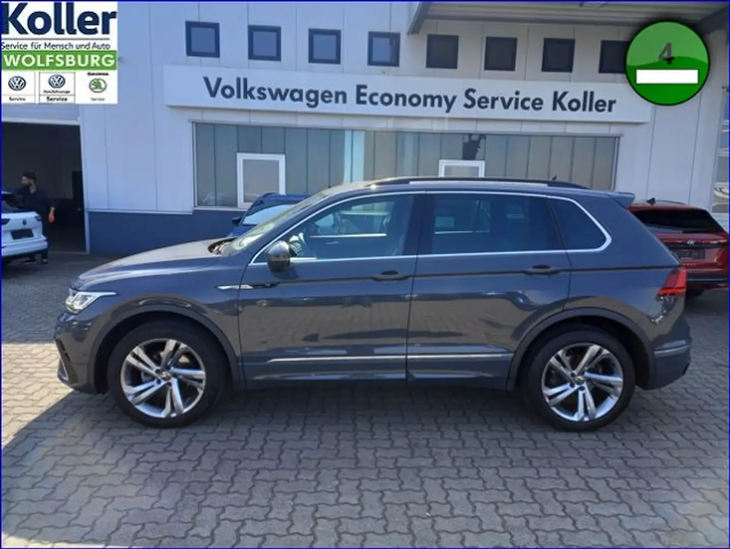 Volkswagen Tiguan 2.0 TDI DSG 4MO R-Line AHK HUD Grau - 2