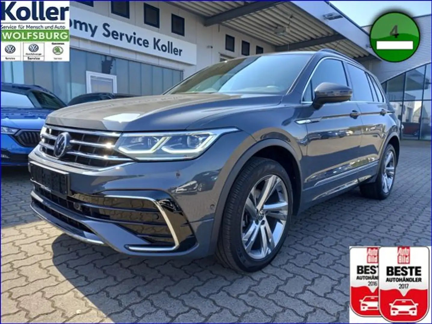 Volkswagen Tiguan 2.0 TDI DSG 4MO R-Line AHK HUD Grau - 1