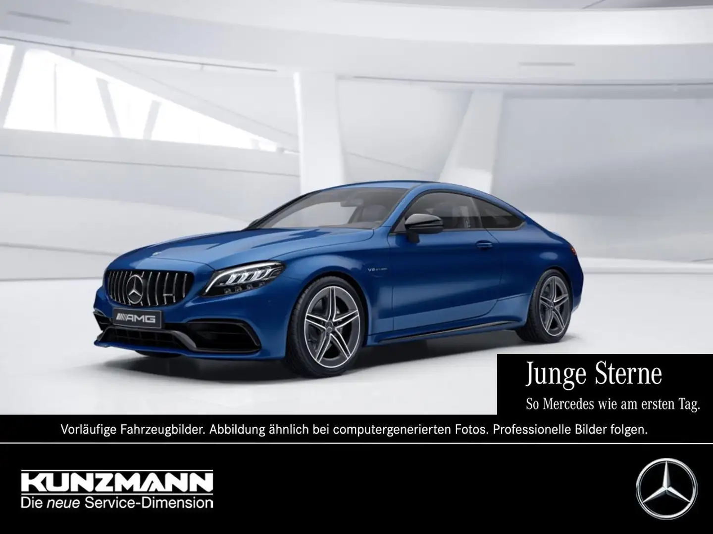 Mercedes-Benz C 63 AMG Coupé Night Drivers Packaage Distronic Bleu - 1