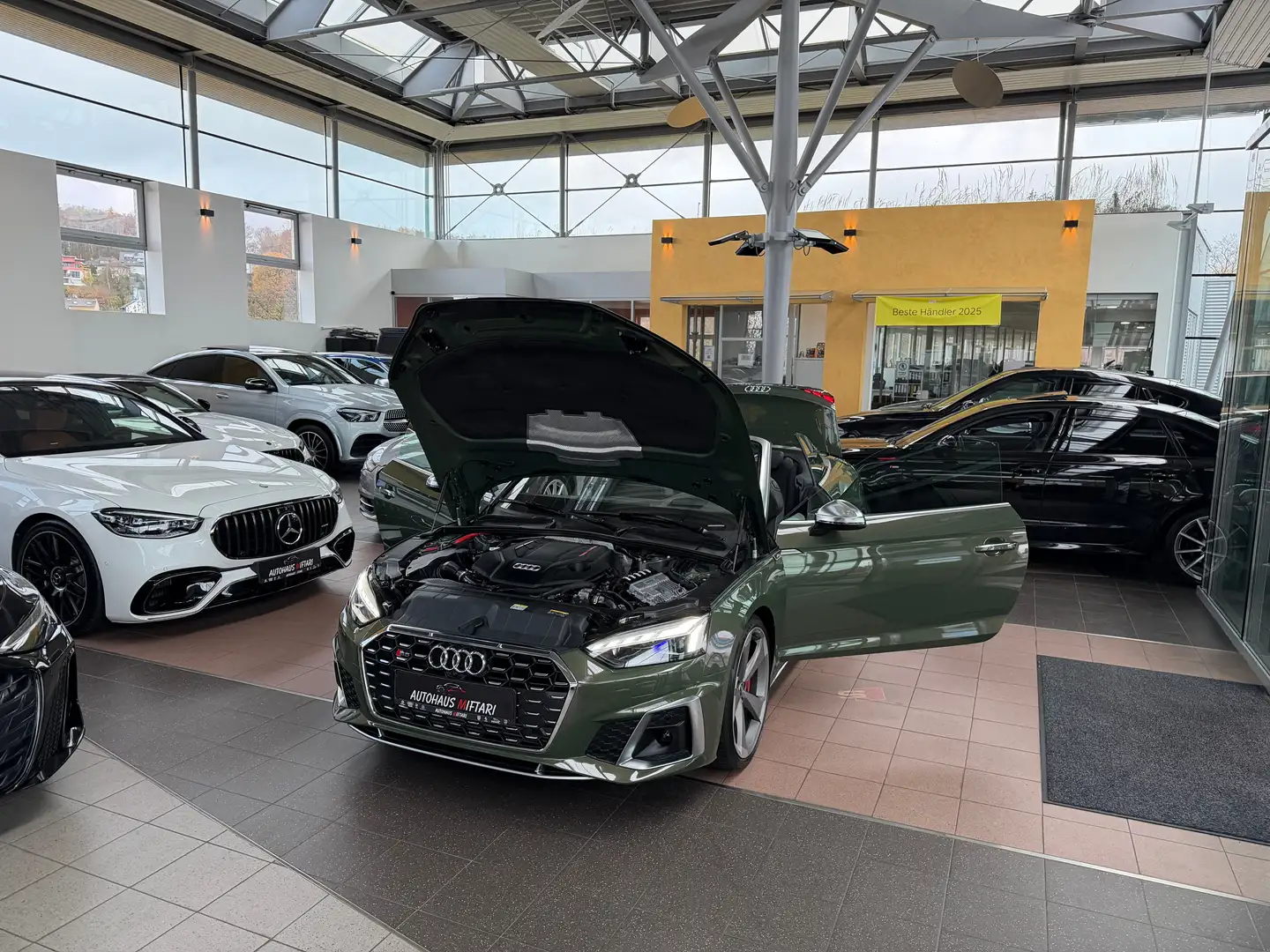 Audi S5 3.0 TFSI Cabrio Carbon HUD 360° Keyless 20" Grün - 2