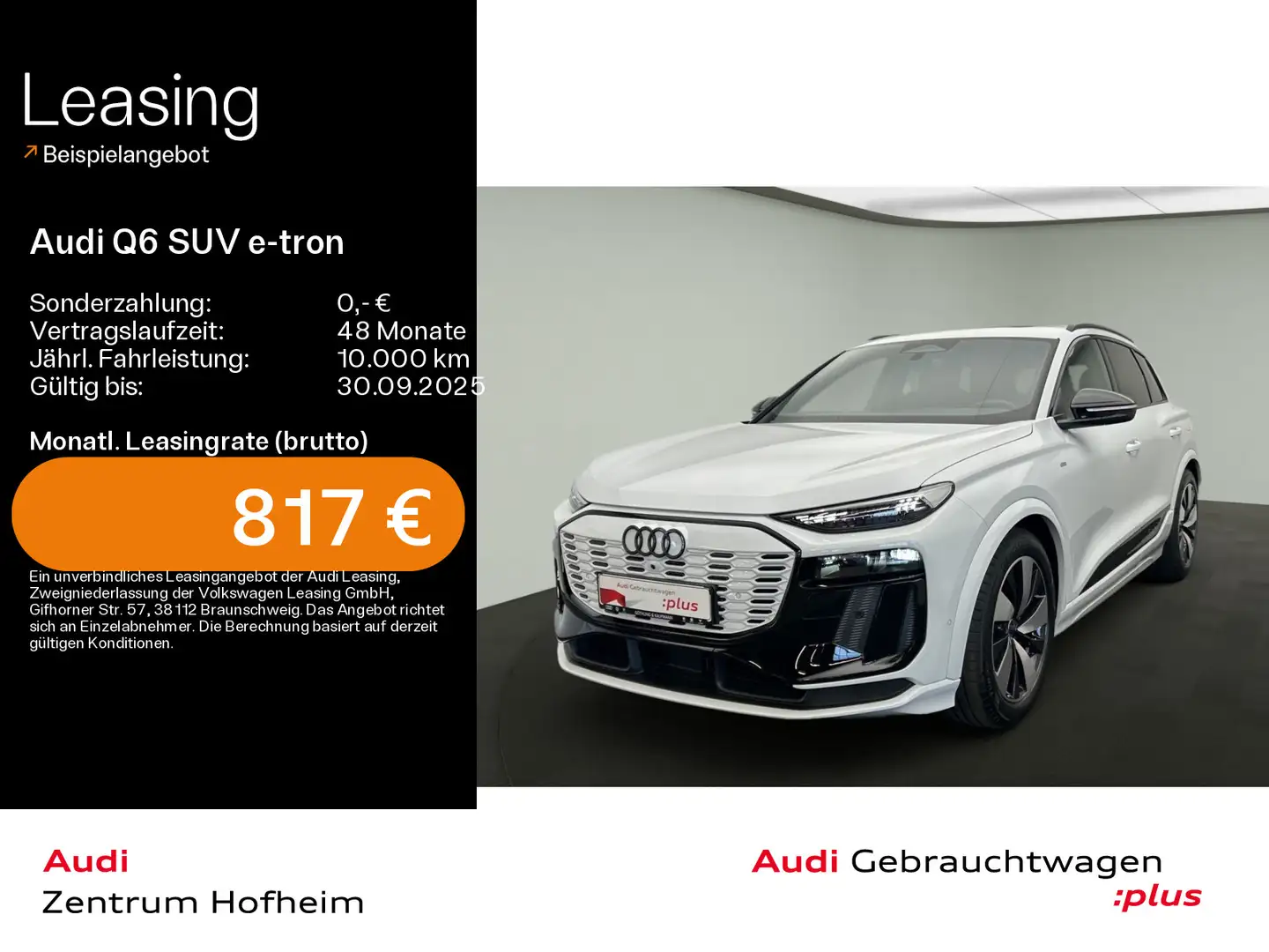 Audi Q6 55 qu S line*EUPE 100.120*B&O*AR-H Blanc - 1