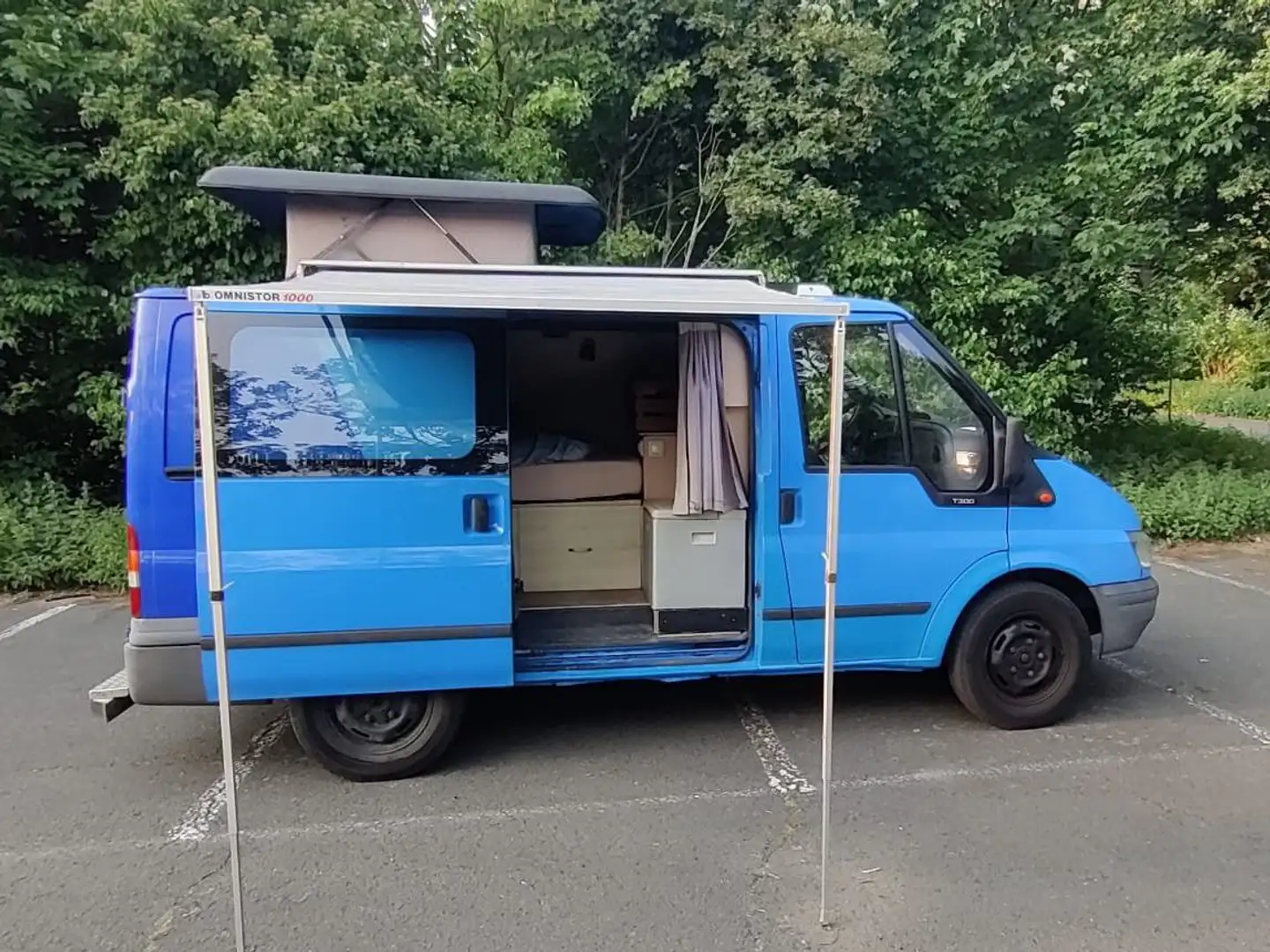Ford Transit 300S 2.3 16V RWD 146PK (zelfbouw camper) Blauw - 1