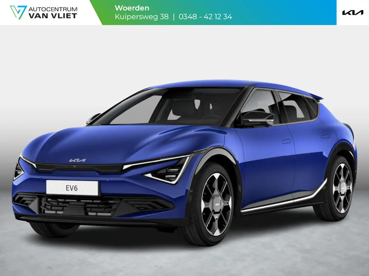 Kia EV6 Light Edition 63 kWh l Yacht Blue l 428 km Actiera Blauw - 1