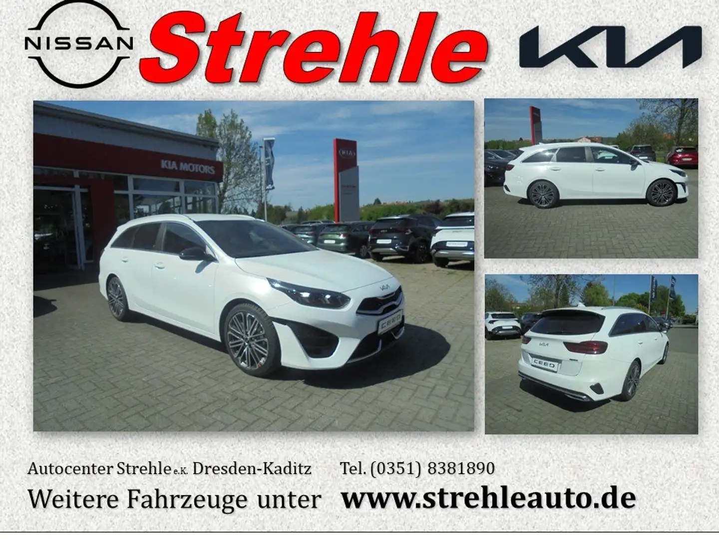 Kia Ceed SW / cee'd SW GT-Line 1.5 T-GDI DCT7 Lederpaket JBL 18'' Memory Weiß - 1