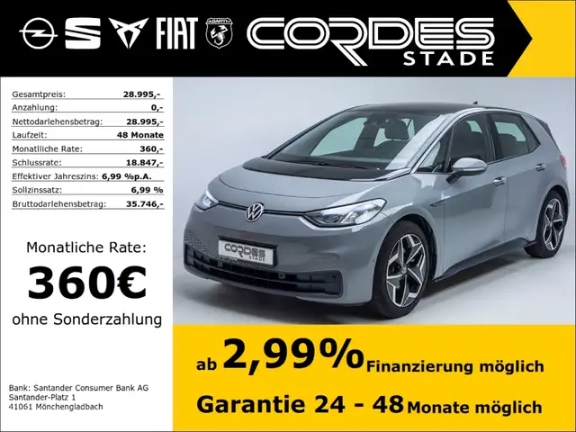Volkswagen ID.3 Pro S ACC SZH PDC NAVI LED (GW174)