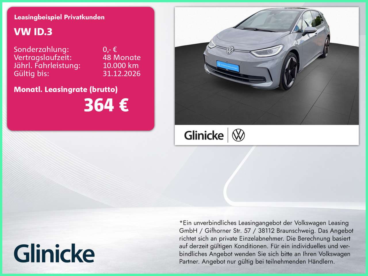 Volkswagen ID.3 — Volkswagen ID.3 Pro 150kW Move Pano-Dach Matrix-LED RFK DCC