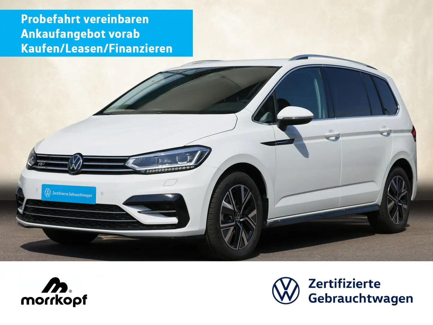 Volkswagen Touran 1.5TSI DSG R-LINE +LED+NAVI+ Bluetooth Weiß - 1