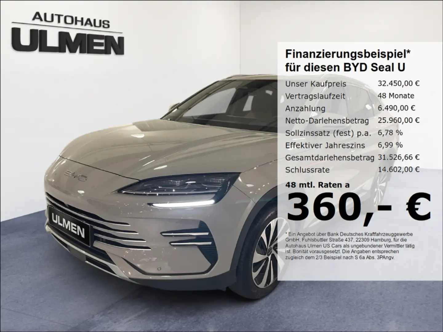 BYD Seal U DM-i 160KW Boost Leder Pano 360°Cam Voll Beige - 1