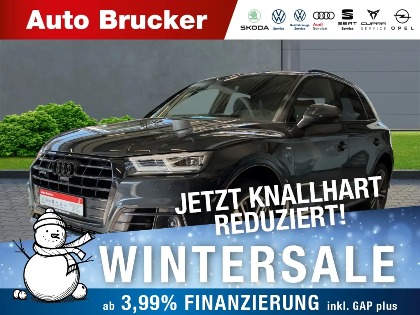 Audi Q5 45 TDI quattro sport 3.0 S line+Navigationssystem+ Grau - 1