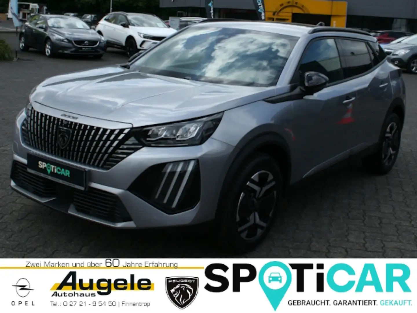 Peugeot 2008 Allure PureTech 130 PS, AT8, LED, SHZ, ACC, Navi Grau - 1