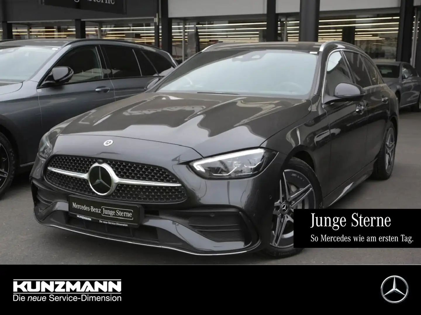 Mercedes-Benz C 220 d 4M T AMG MBUX Navi-Prem. Distronic AHK Grigio - 1