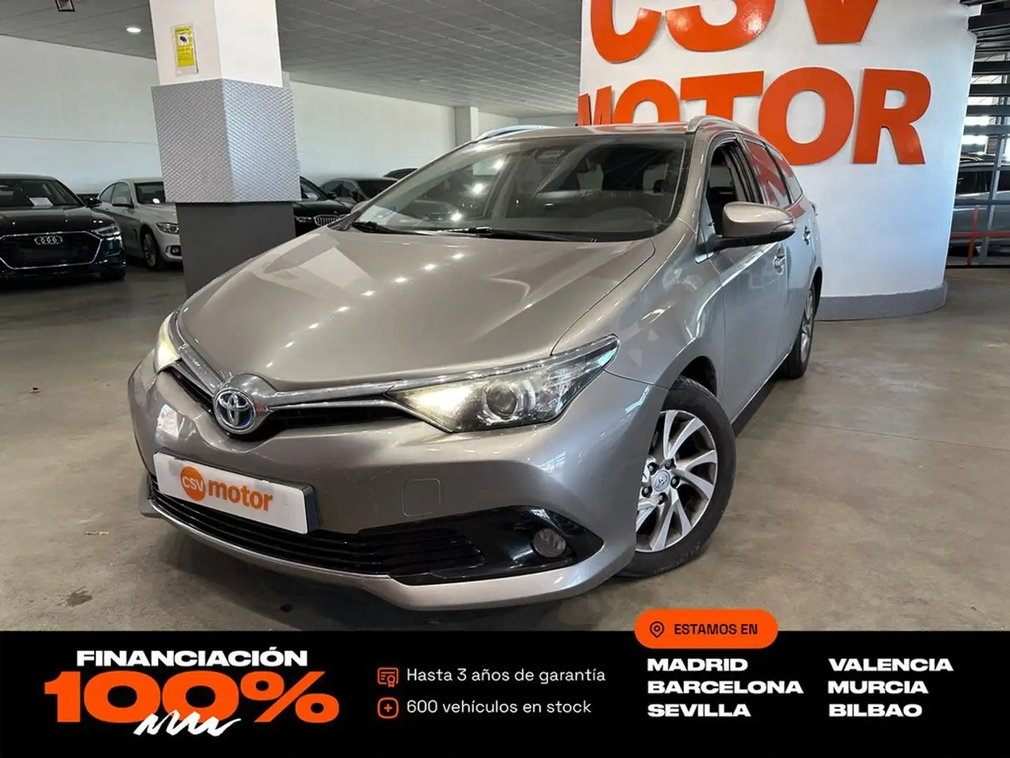 Toyota Auris 1.8 140H Active (Bus. P.) Touring Sports Gris - 1