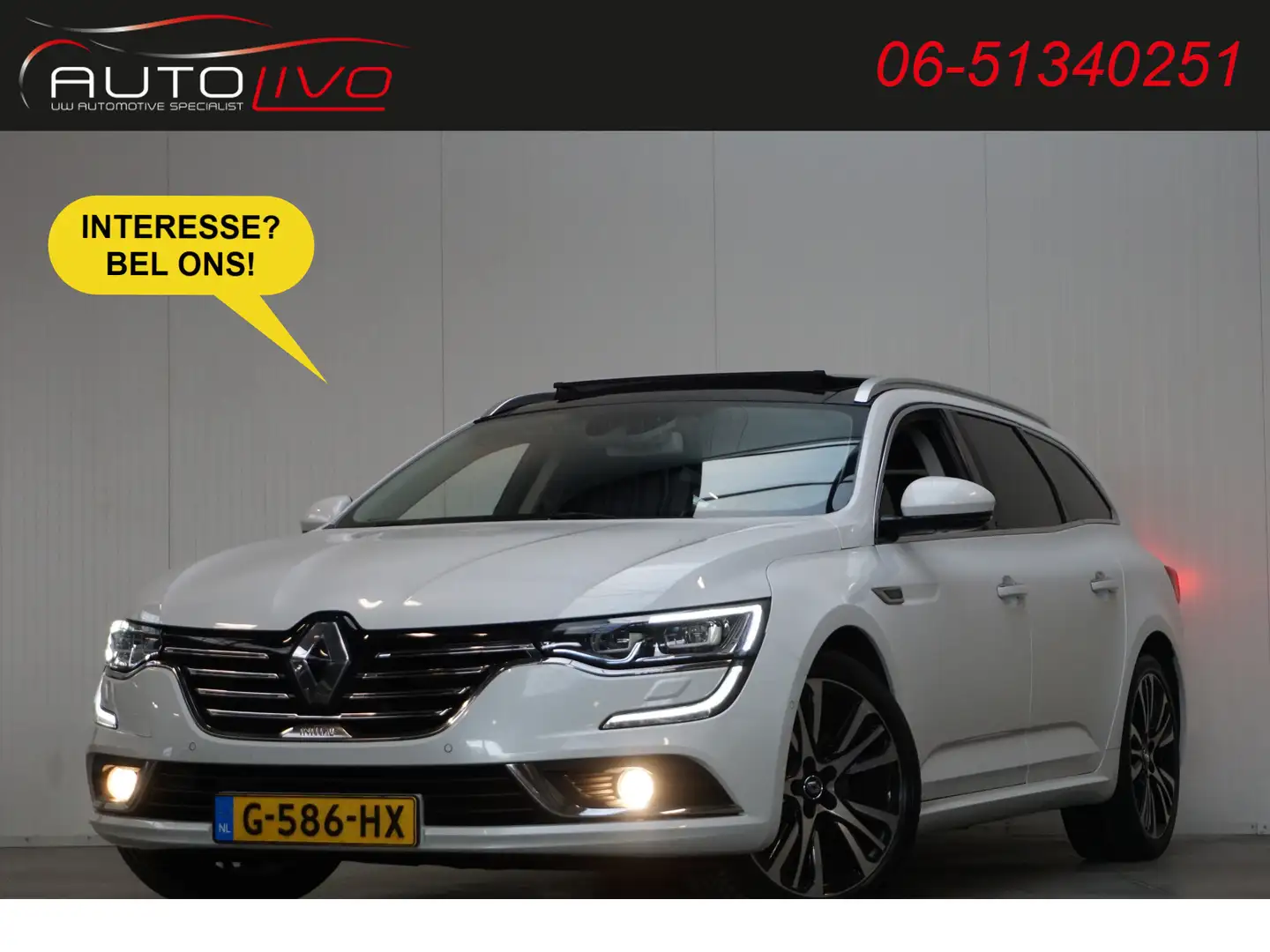 Renault Talisman Estate 1.6 TCe Initiale Paris 200 PK! AUTOMAAT! BO Weiß - 1