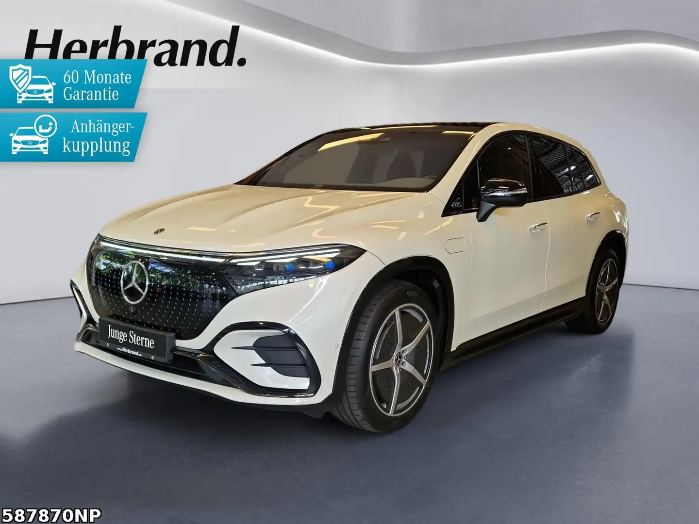 Mercedes-Benz EQS 4M SUV Hyperscreen AHK Pano Night 360° Wit - 1