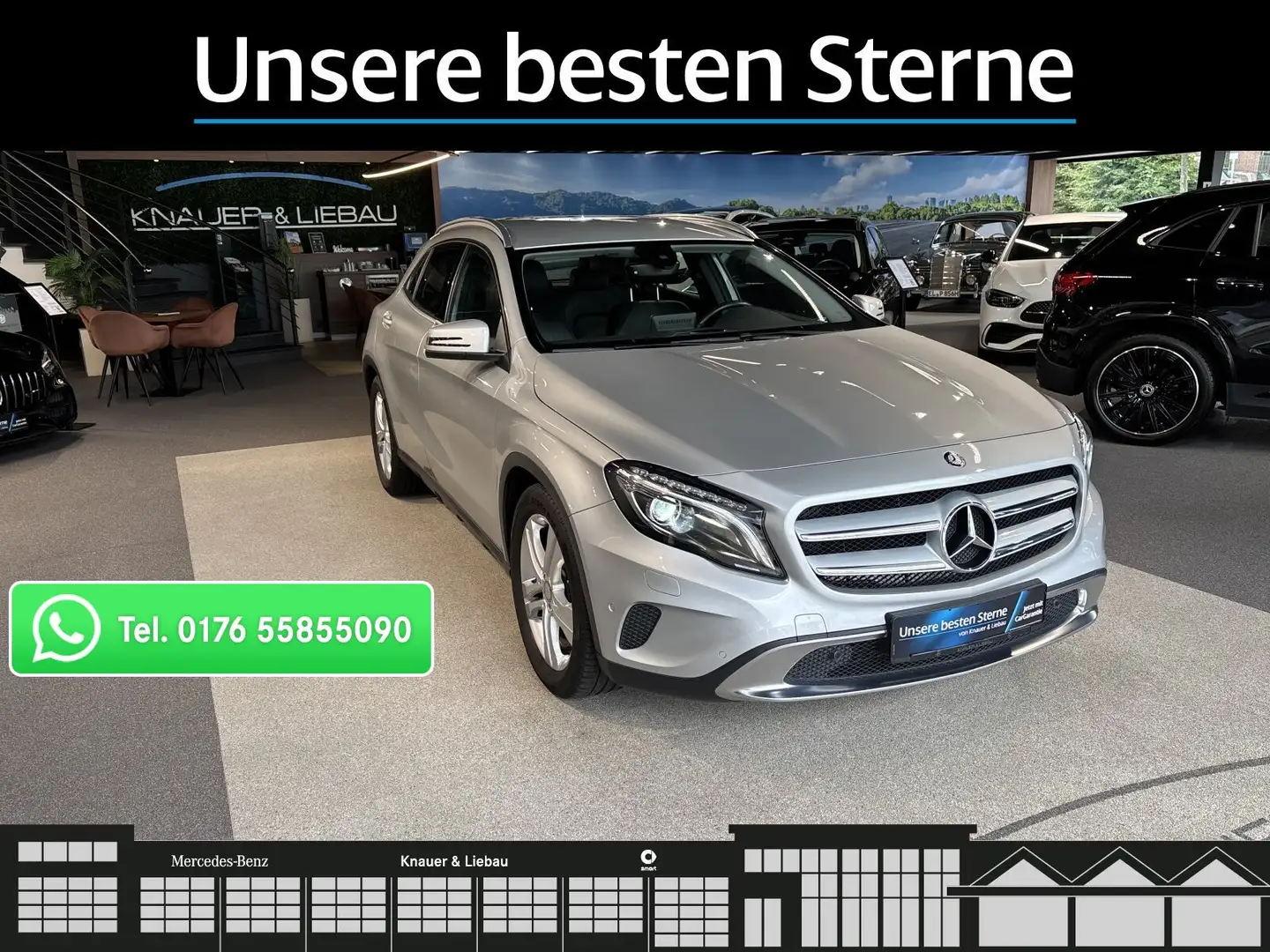Mercedes-Benz GLA 180 GLA 180 Urban*AHK*Navi+Bi-Xenon*Klima*Stzhzg* R-CD Silber - 1