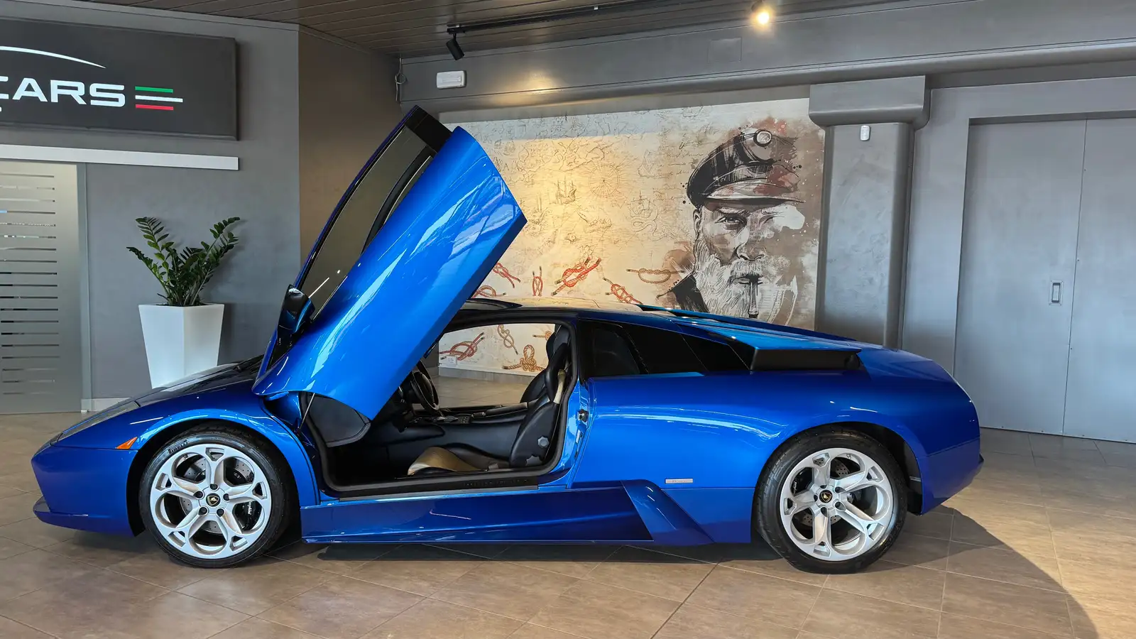 Lamborghini Coupe 6.2 e-gear blu Monterey,  Scarico Capristo