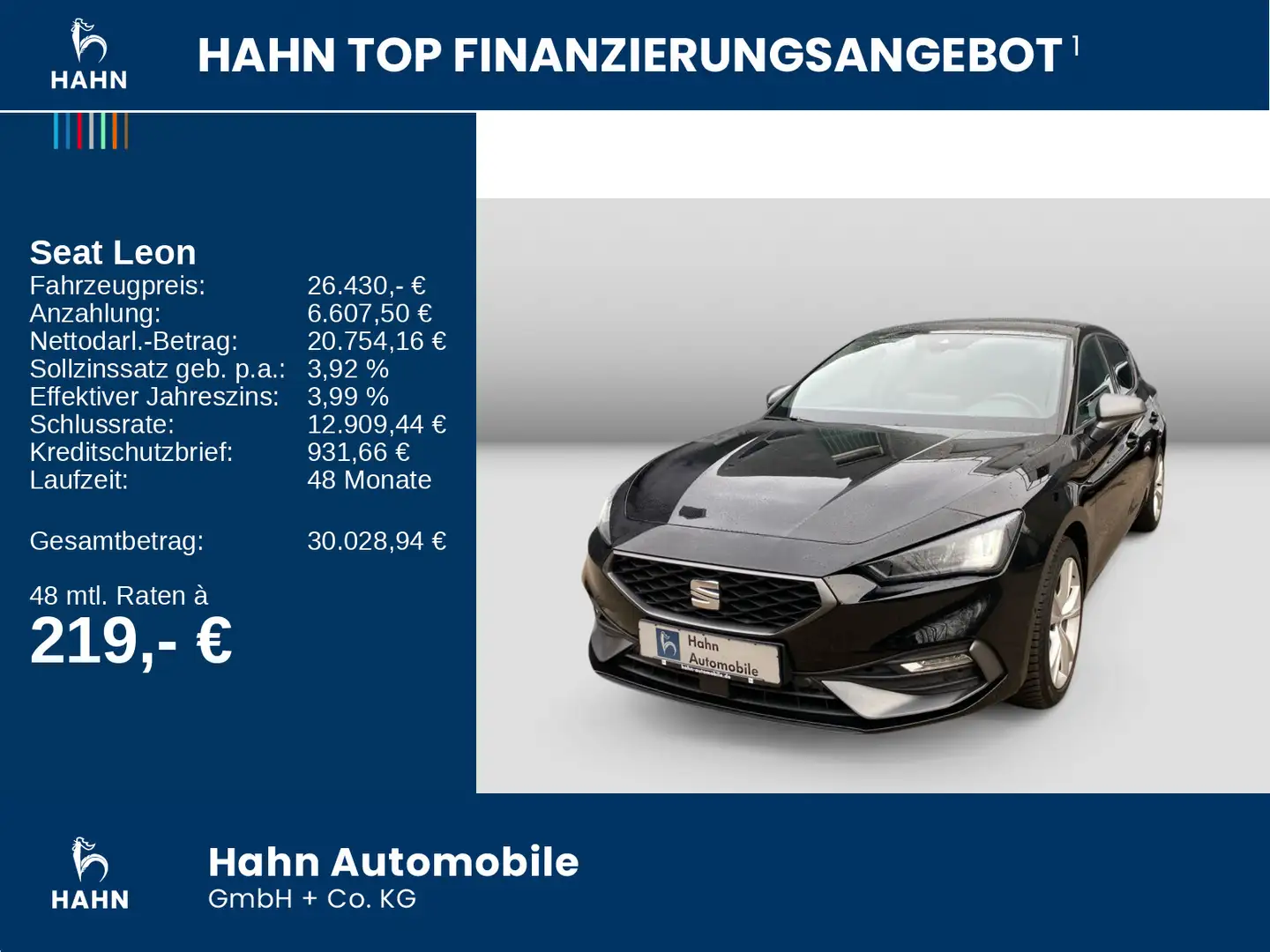 SEAT Leon 1.5 eTSI DSG FR Navi CAM LED Vision Plus Zwart - 2