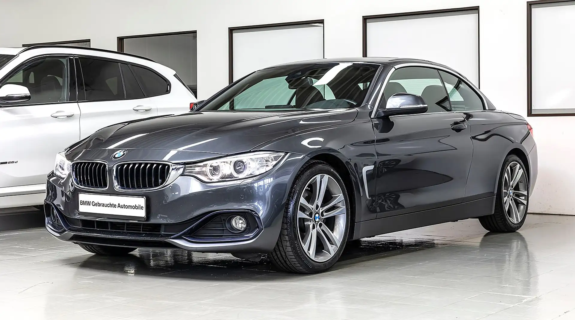 BMW 420 d CAB AUT XEN NAV DA MEMO LHZ SHZ NW SH KAM HiFi Grau - 2