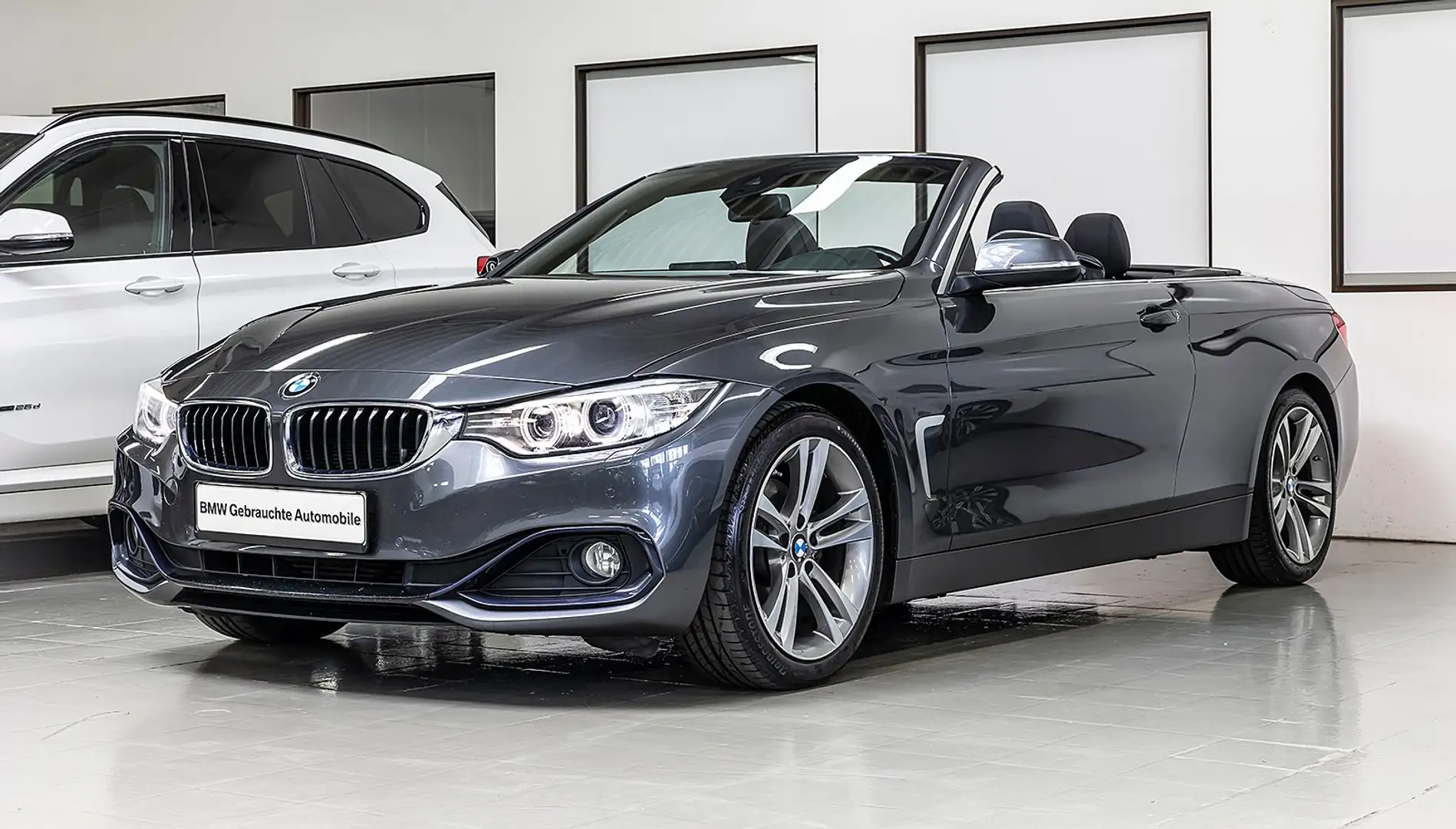 BMW 420 d CAB AUT XEN NAV DA MEMO LHZ SHZ NW SH KAM HiFi Grau - 1