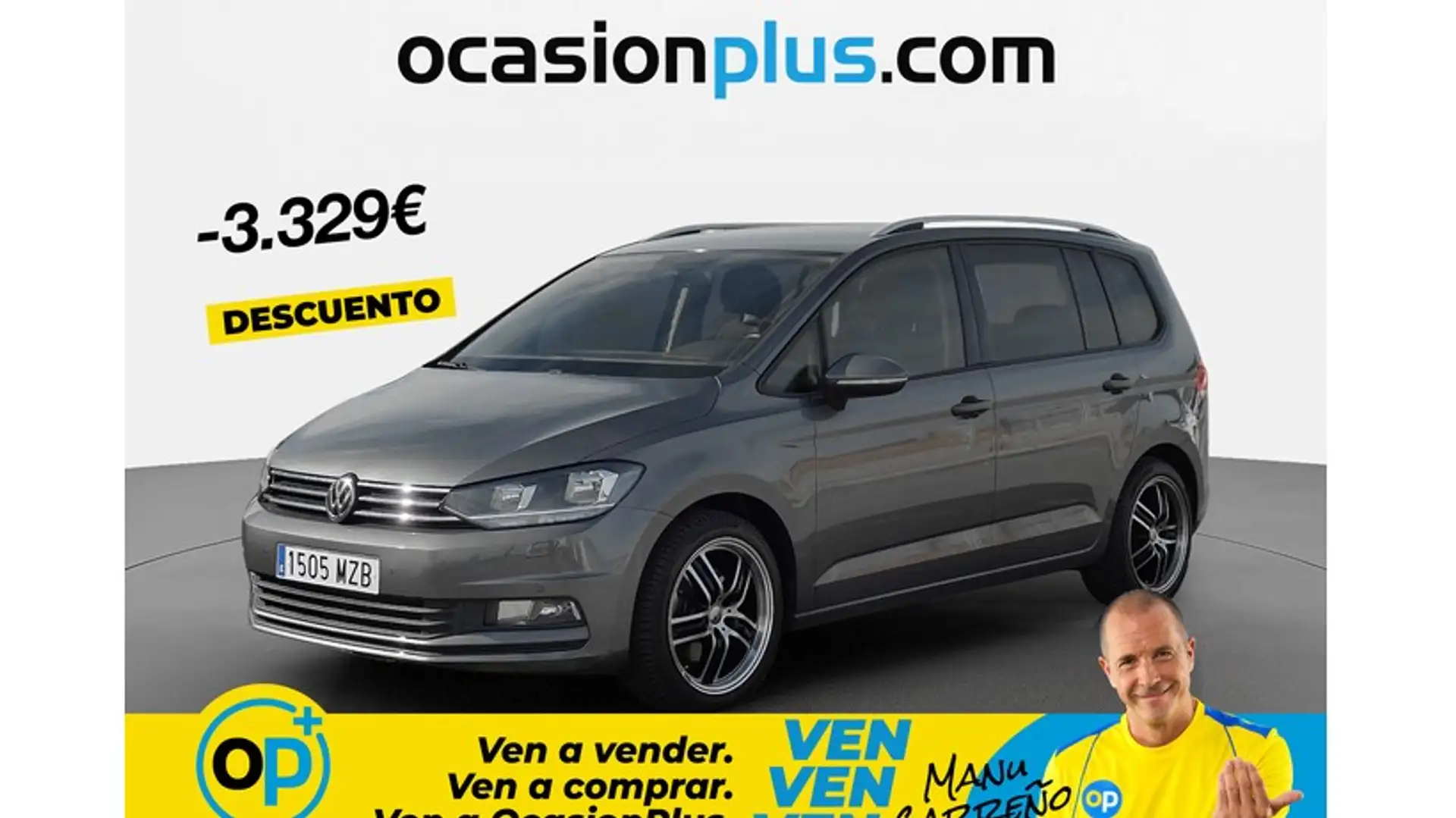 Volkswagen Touran 1.6TDI CR BMT Advance 81kW Gris - 1