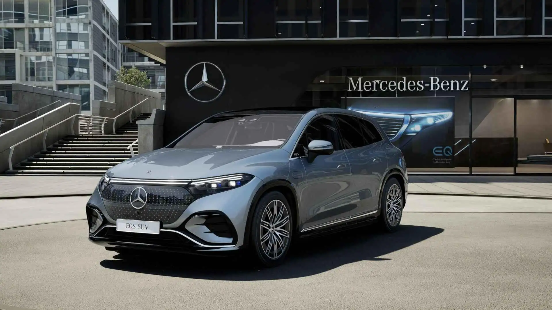 Mercedes-Benz EQS SUV 450 4MATIC AMG Line 108 kWh Argent - 1