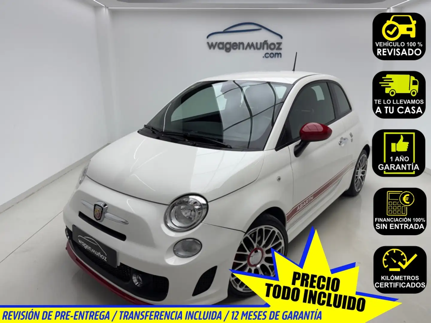 Abarth 595 1.4T JET 140 Blanco - 1
