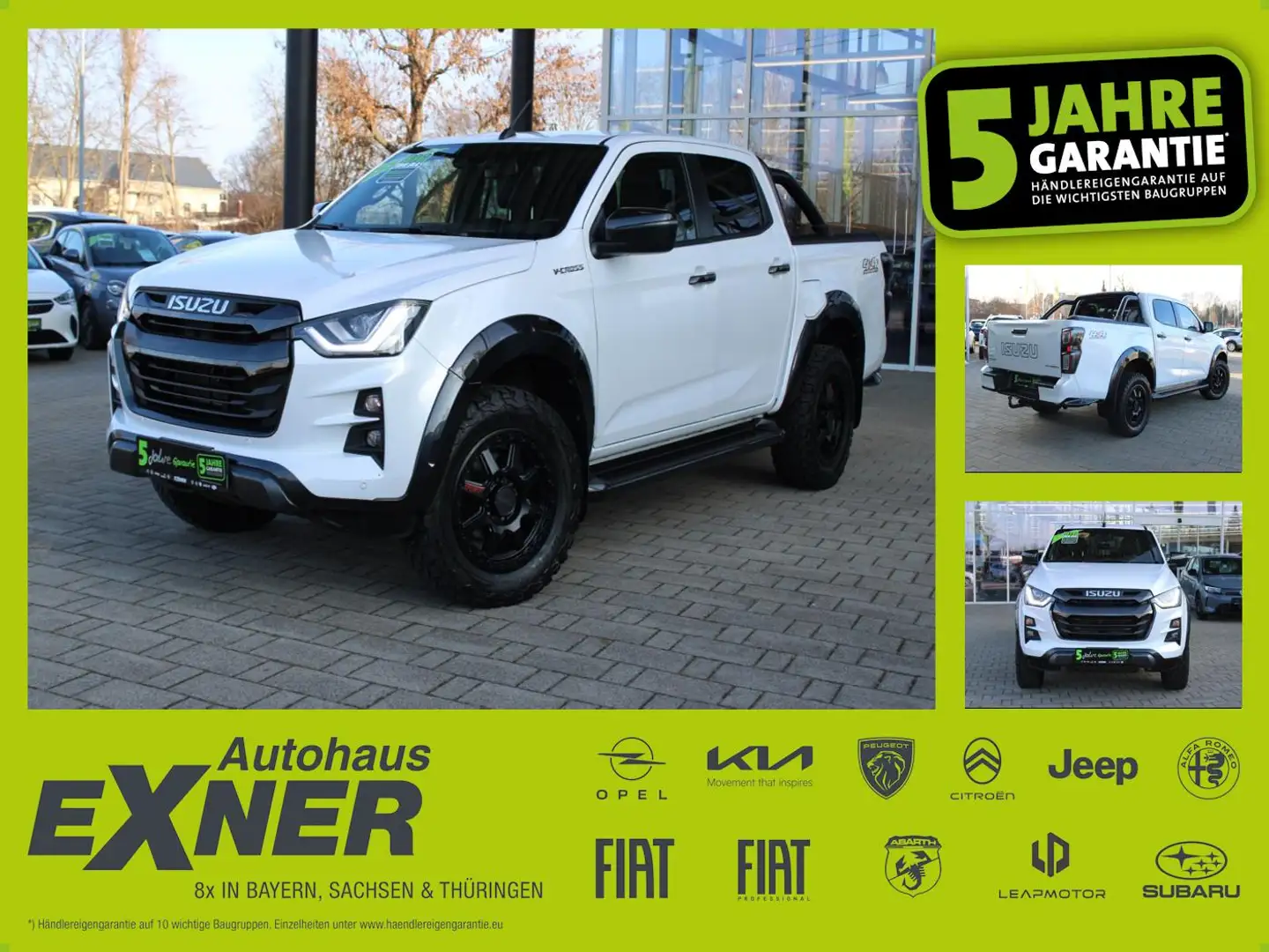 Isuzu D-Max Double Cab V-CROSS 4x4 AT6 Allrad Blanc - 1