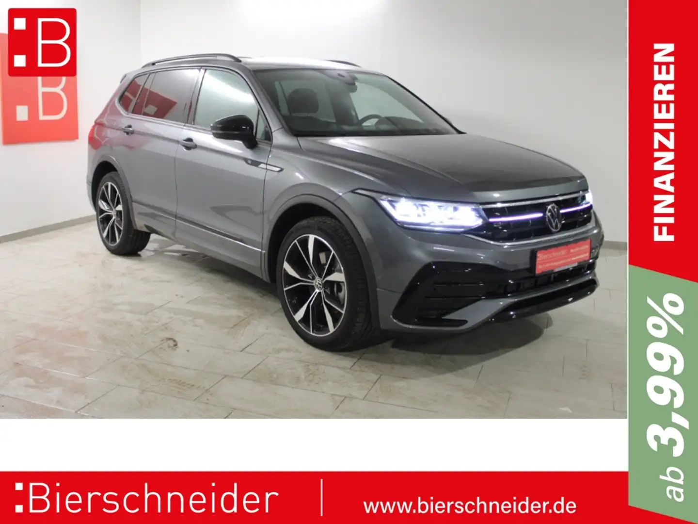 Volkswagen Tiguan Allspace 2.0 TDI 4Mo. DSG 2x R-Line Black FL 20 AHK PANO 5J Grau - 1