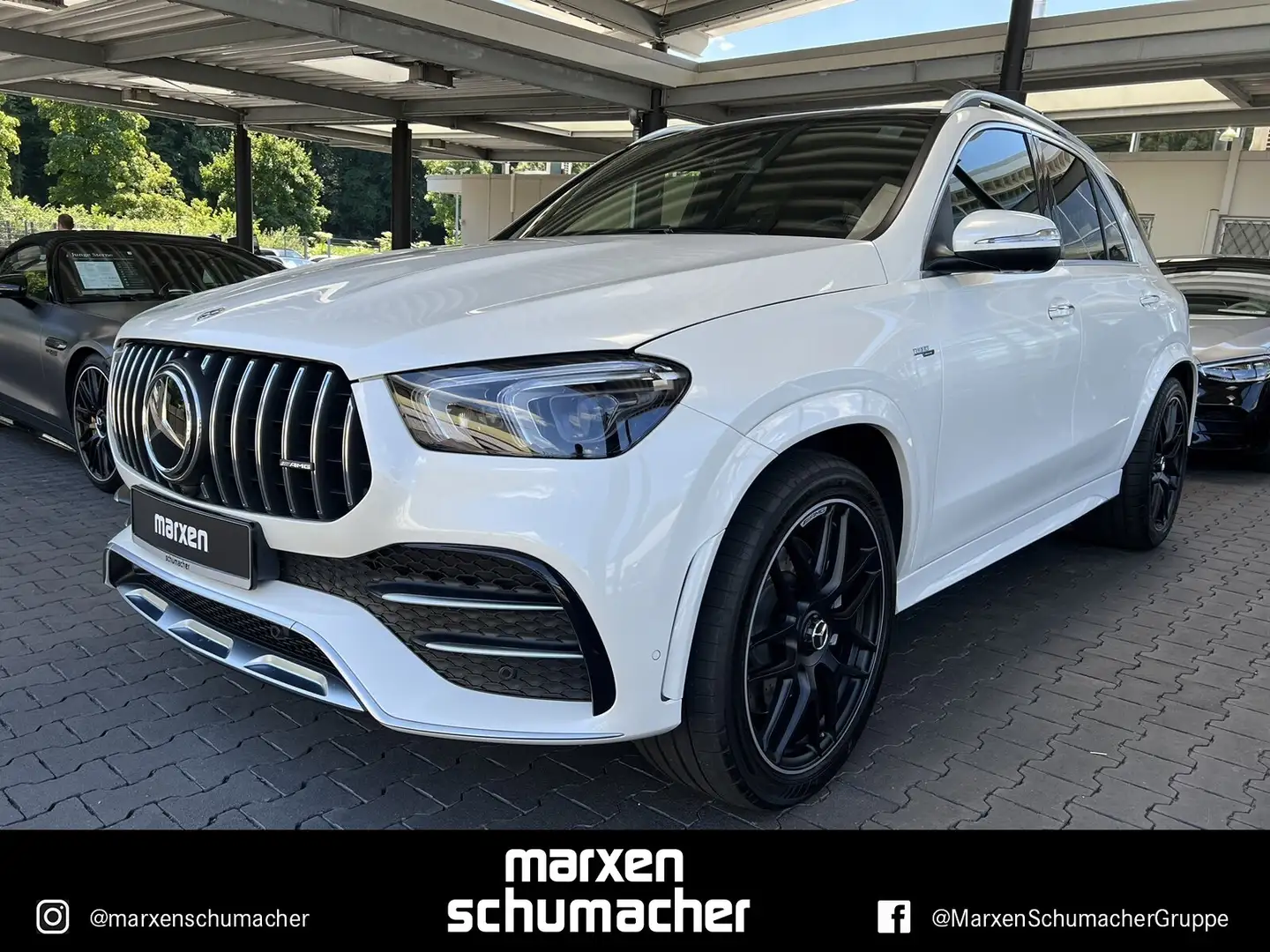 Mercedes-Benz GLE 53 AMG AMG GLE 53 4M+ Pano+Standh+AHK+360°+Burm+Carbon Blanc - 1