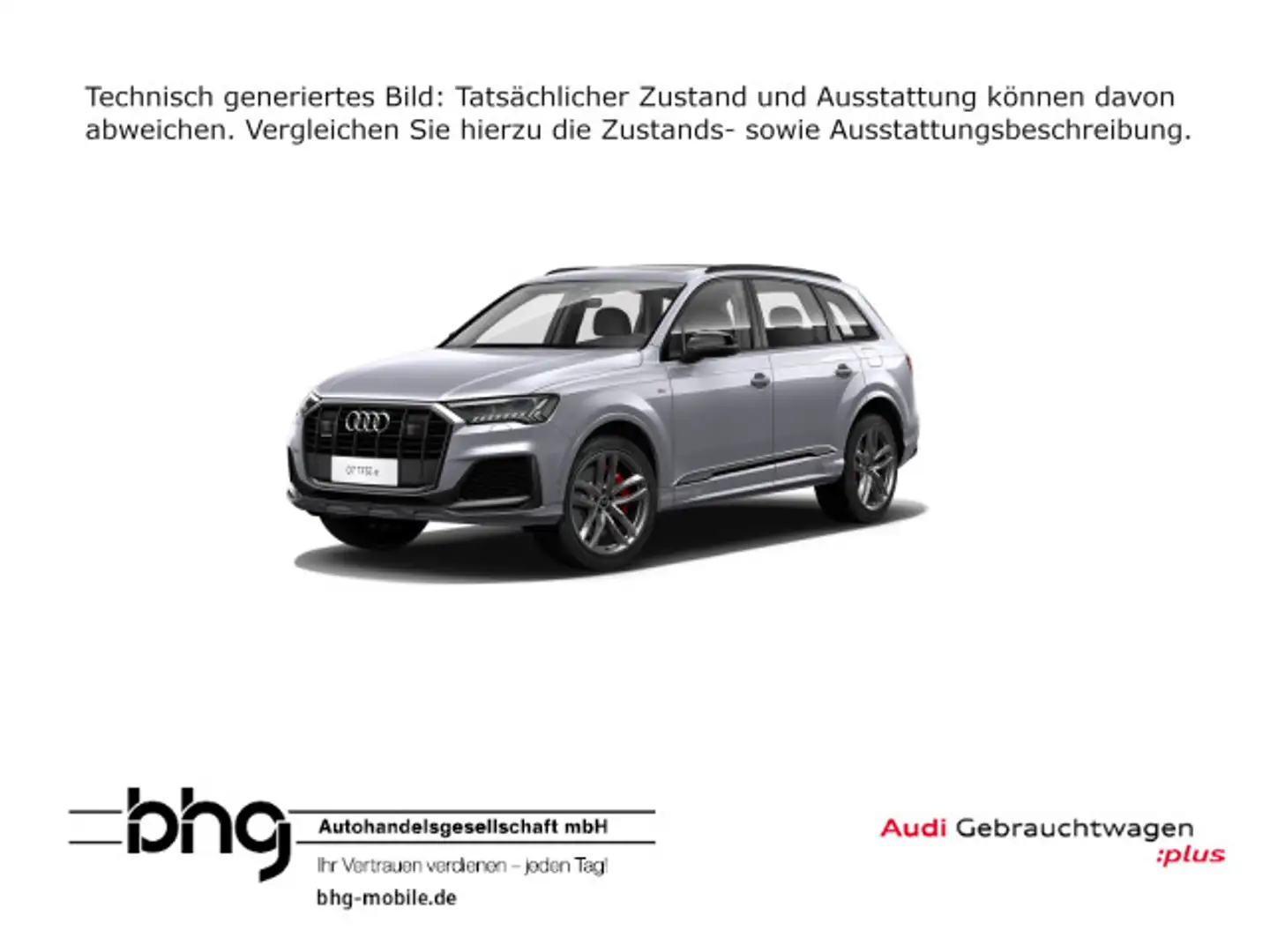 Audi Q7 S line 60 TFSI e quattro Argent - 1