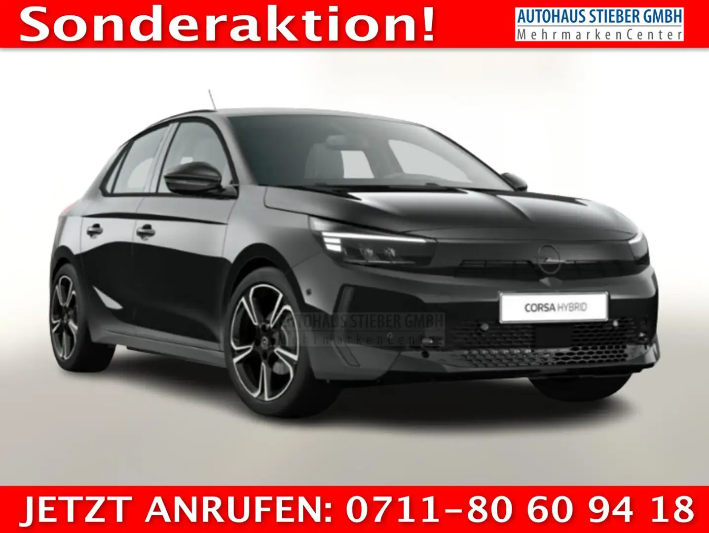 Opel Corsa GS Hybrid 145 LED TechP PDC Temp AppCo 16Z 107 ... Schwarz - 1