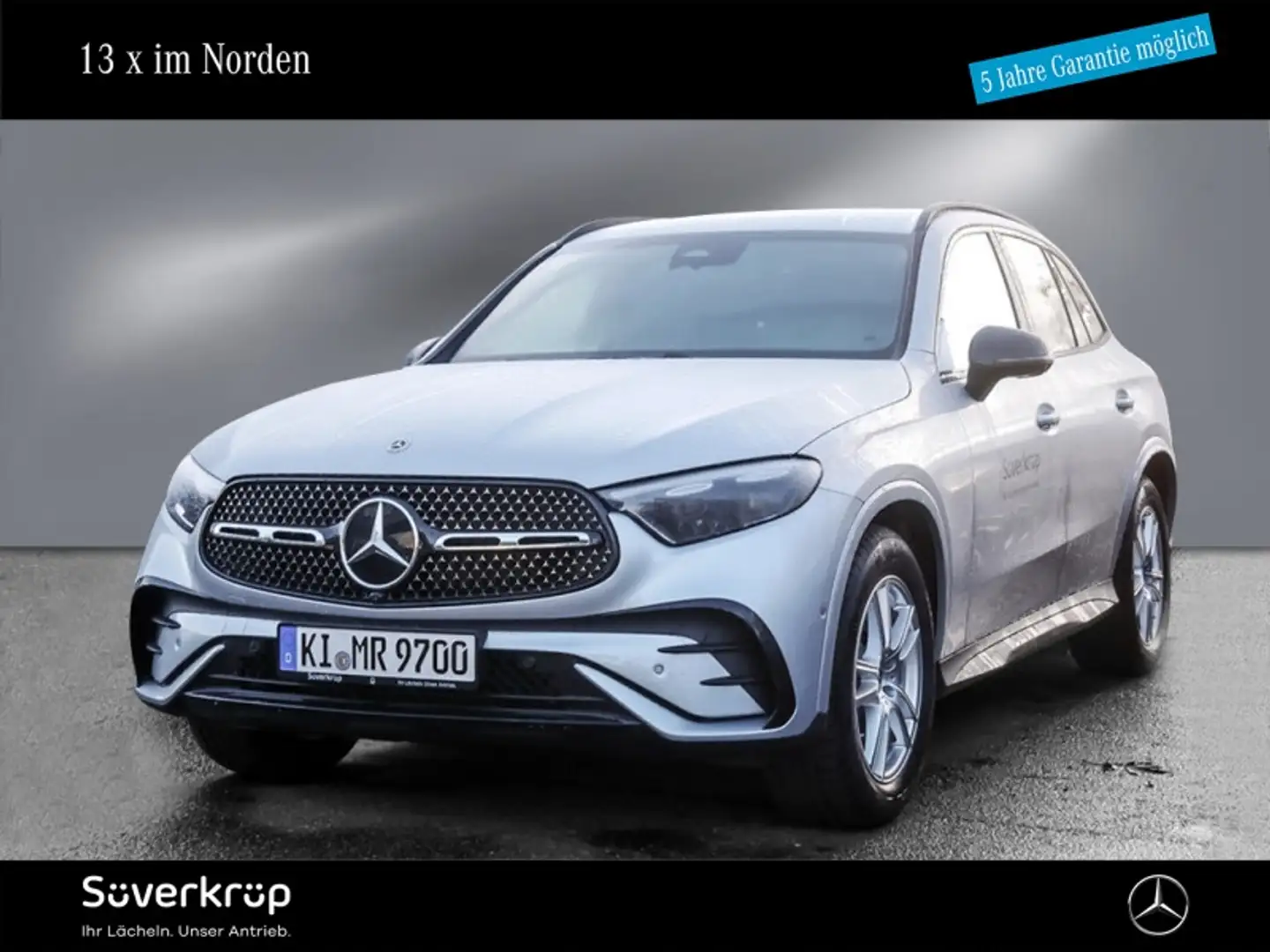 Mercedes-Benz GLC 200 4M AMG NIGHT SPUR AHK DISTR 360 PDC SHZ Silber - 1