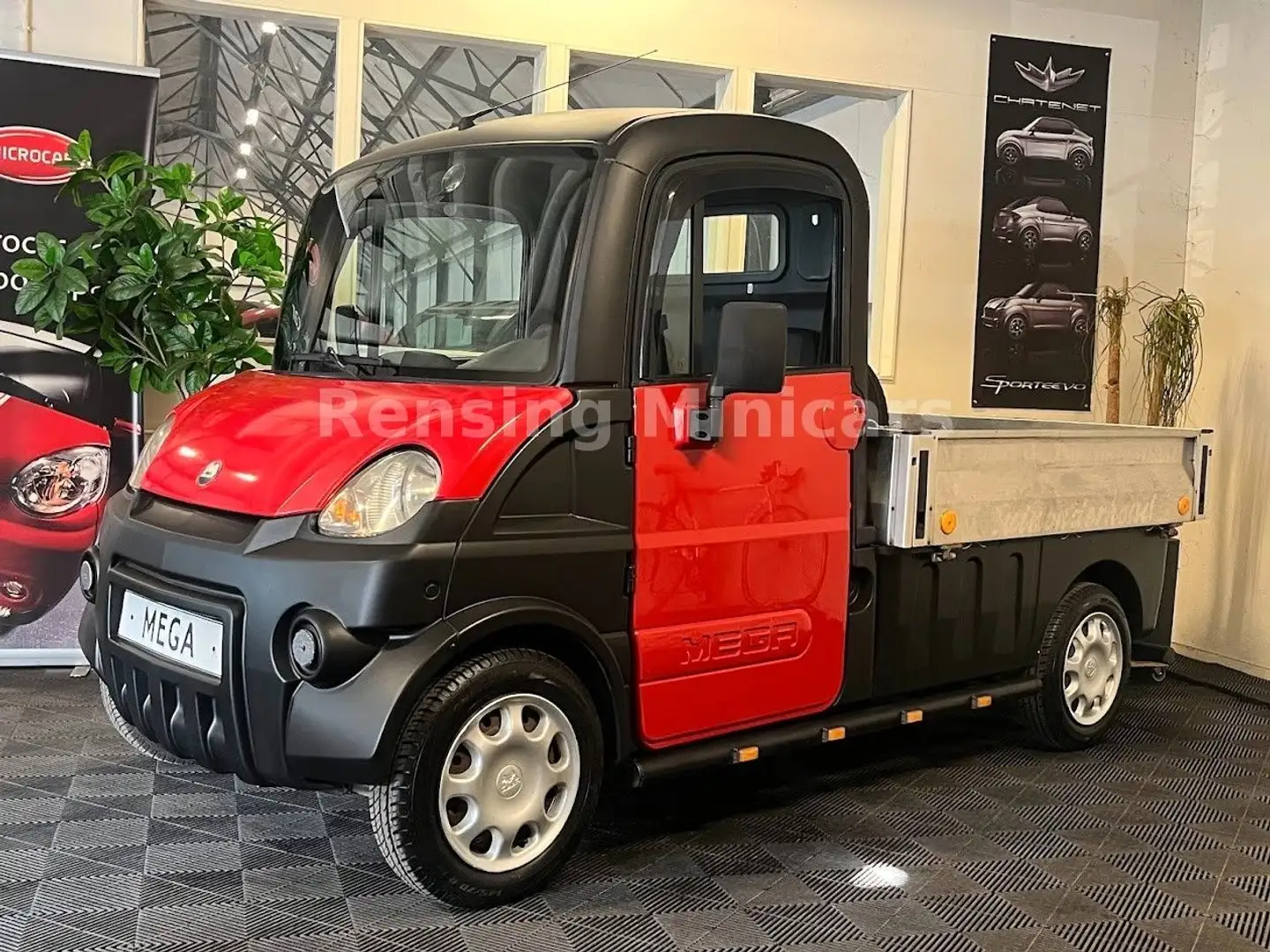 Aixam Egyéb Mega Truck Pritsche Pickup Mopedauto Microcar 45 Piros - 2