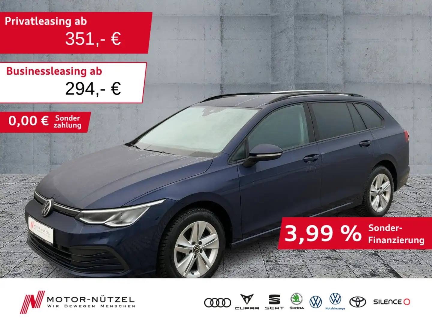 Volkswagen Golf Variant Golf VIII Variant 2.0 TDI DSG LIFE 5JG+NAVI+AHK Blau - 1