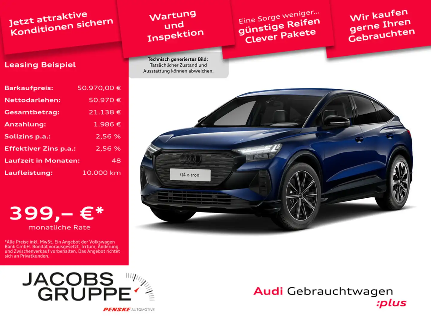 Audi Q4 e-tron Blau - 1