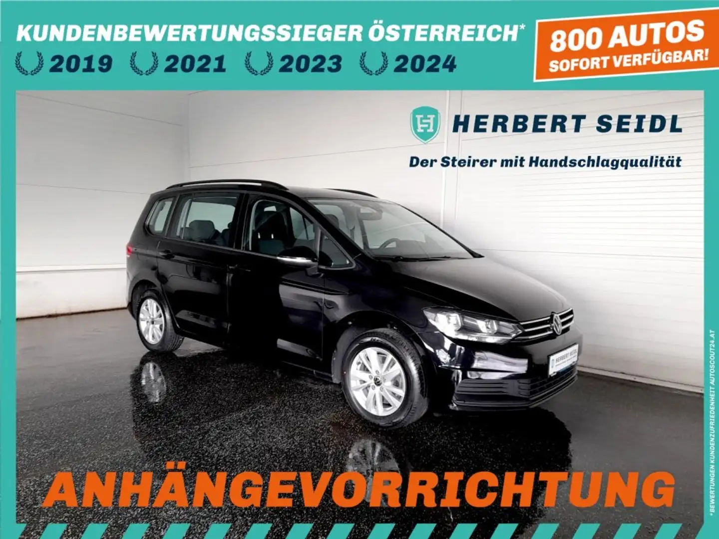 Volkswagen Touran COMFORTLINE 2,0 TDI *7-SITZE / VIRTUELL / NAVI / AHV / ACC / FAMILY-PAKET / PDC / SHZG* Schwarz - 1