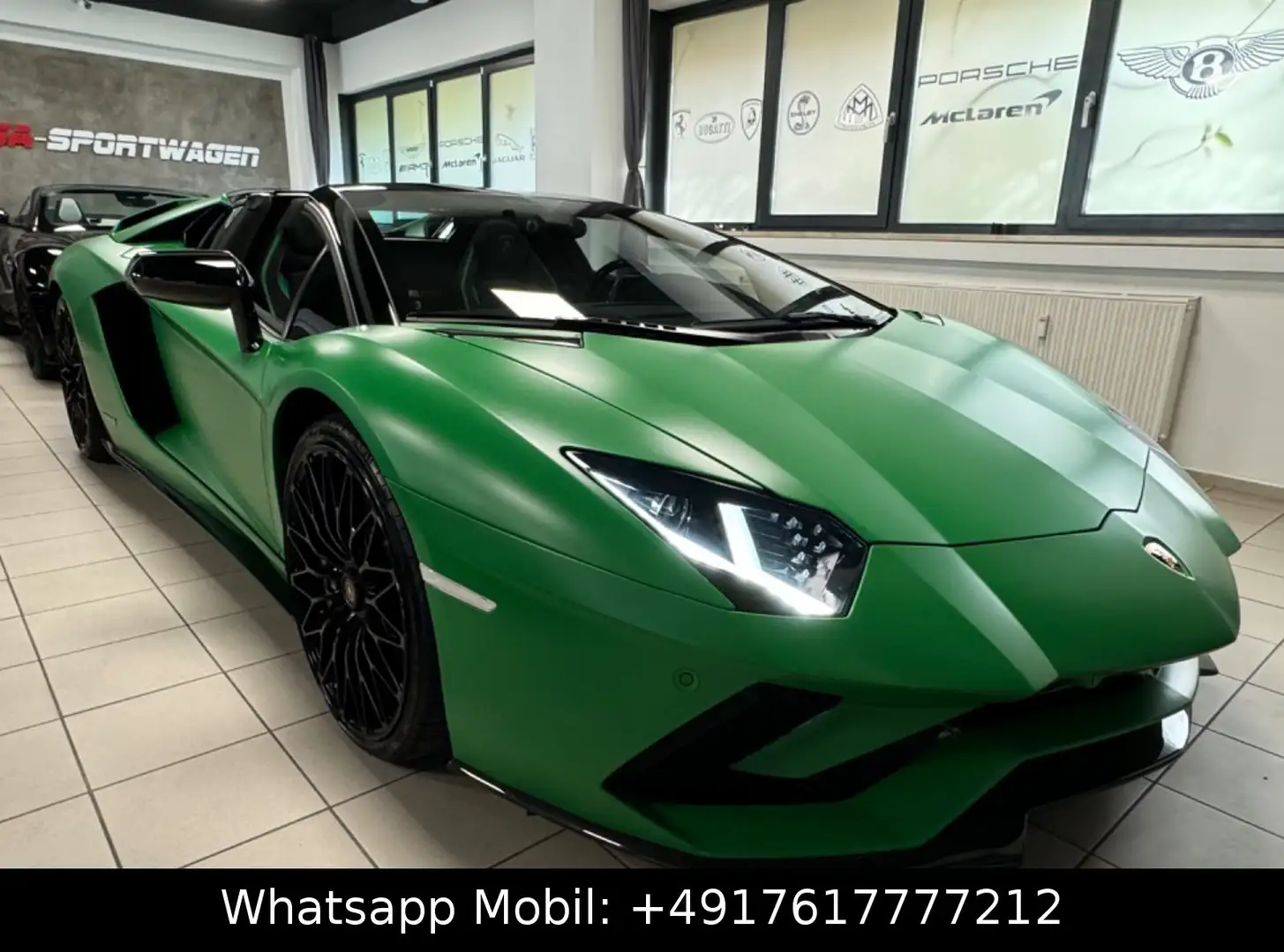 Lamborghini Aventador AVENTADOR S ROADSTER GREEN EXT&INT CARBON FULLOP Зелёный - 1
