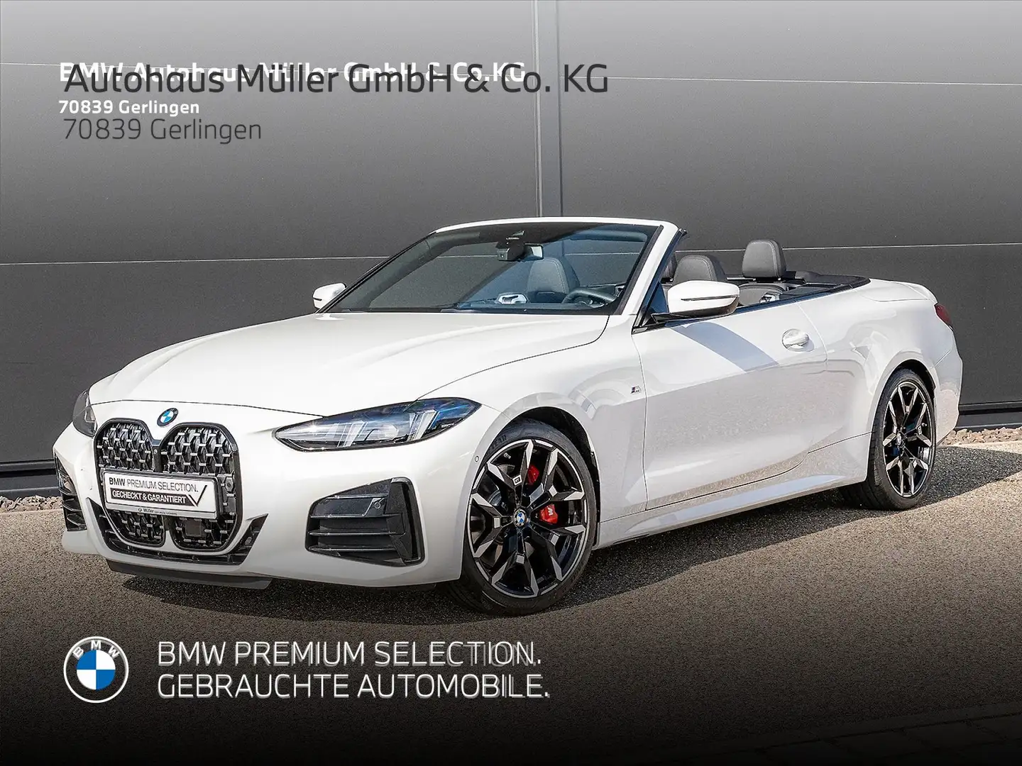BMW 420 i A Cabrio M Sportpaket ACC HiFi 360° DAV 1VB Weiß - 1
