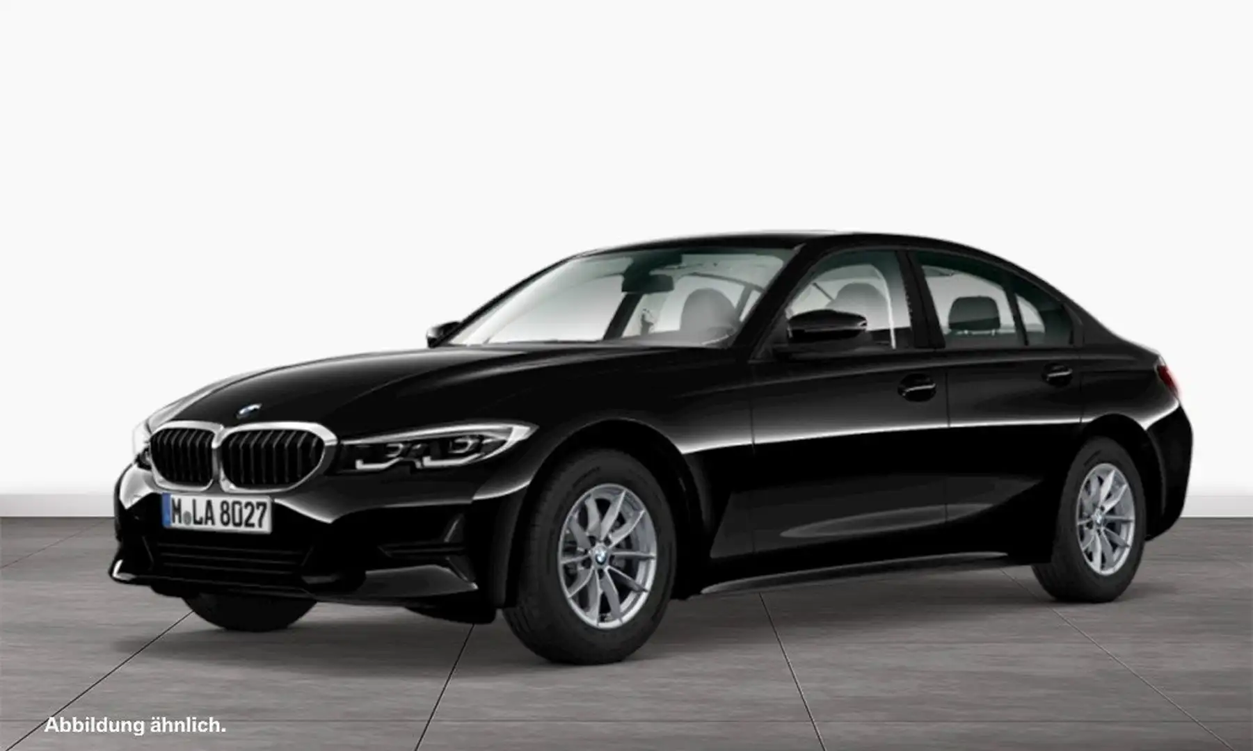 BMW 320 d Limousine, Advantage Zwart - 1