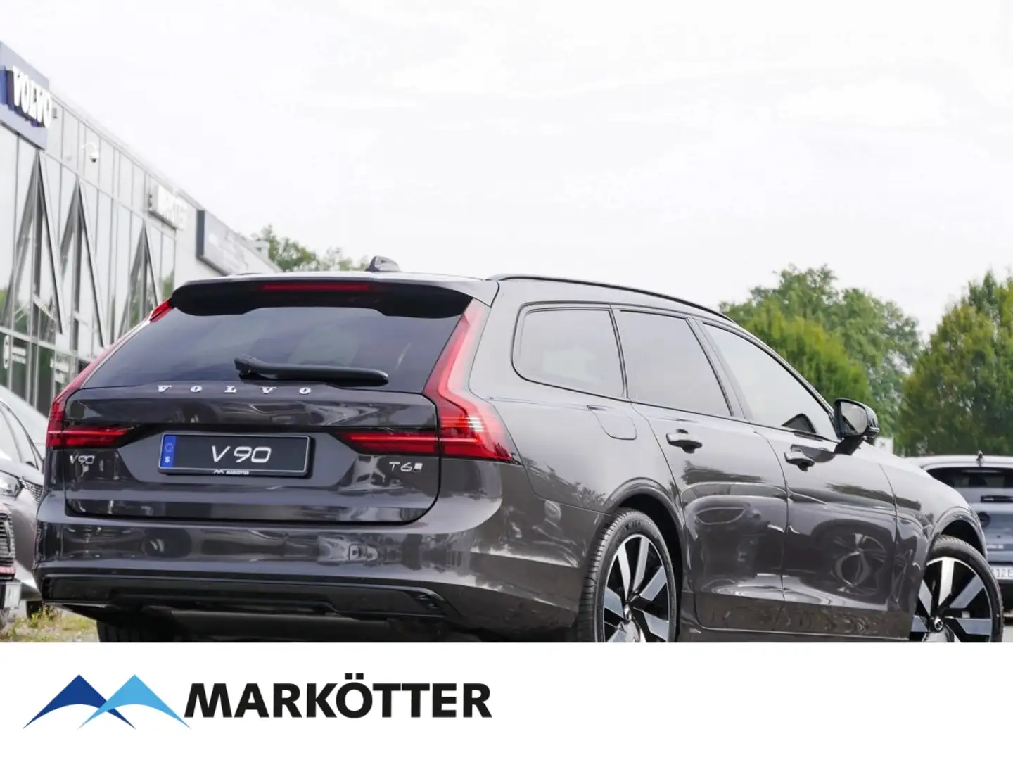 Volvo V90 T6 Plus Dark Recharge 360°CAM/WOOL/FSH/PILOT Grey - 2