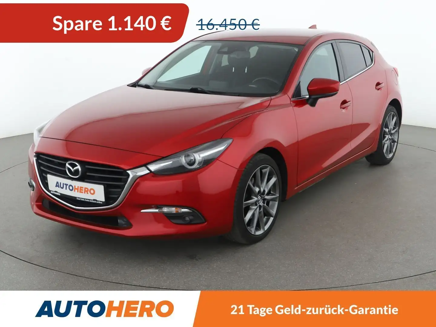 Mazda 3 2.0 Kizoku Aut*NAVI*TEMPO*CAM*PDC*SHZ* Rot - 1