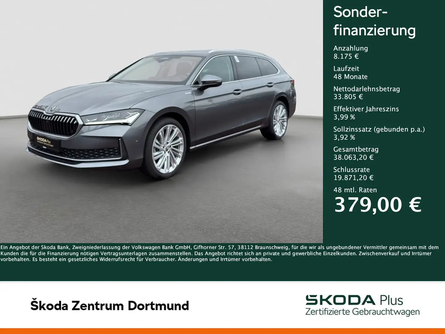 Skoda Superb Combi 2.0 L&K NEUES MODELL STANDHZ. PANO Grau - 1