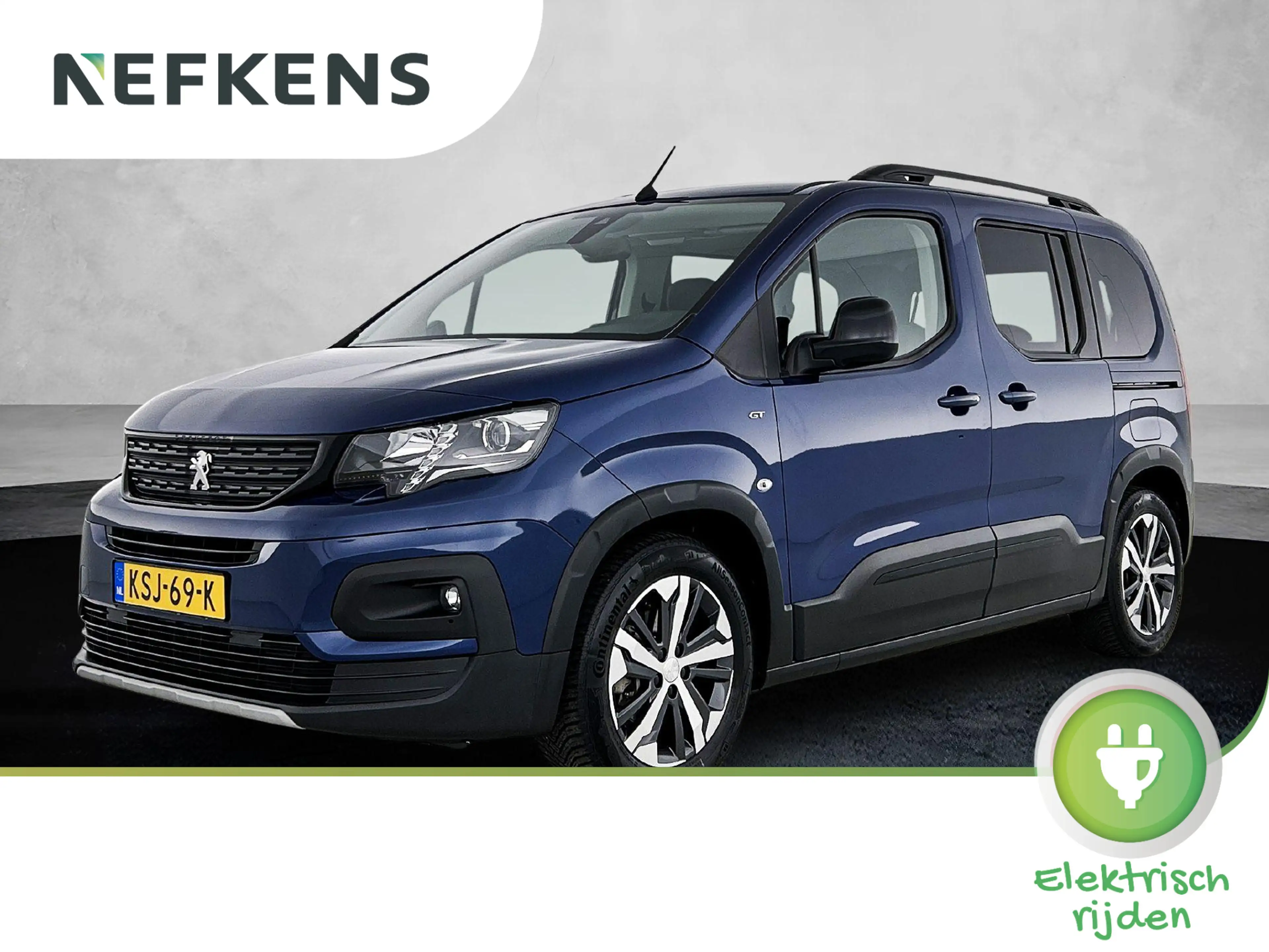 Peugeot e-Rifter EV GT 7p 50 kWh 136pk | 7 Zitplaatsen | Navigatie