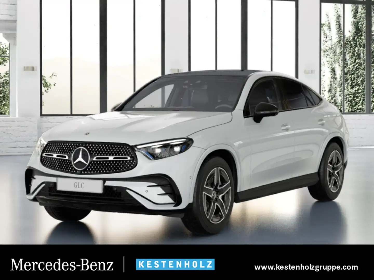 Mercedes-Benz GLC 300 d Cp. 4M AMG Fahrass WideScreen Pano AHK Bianco - 1