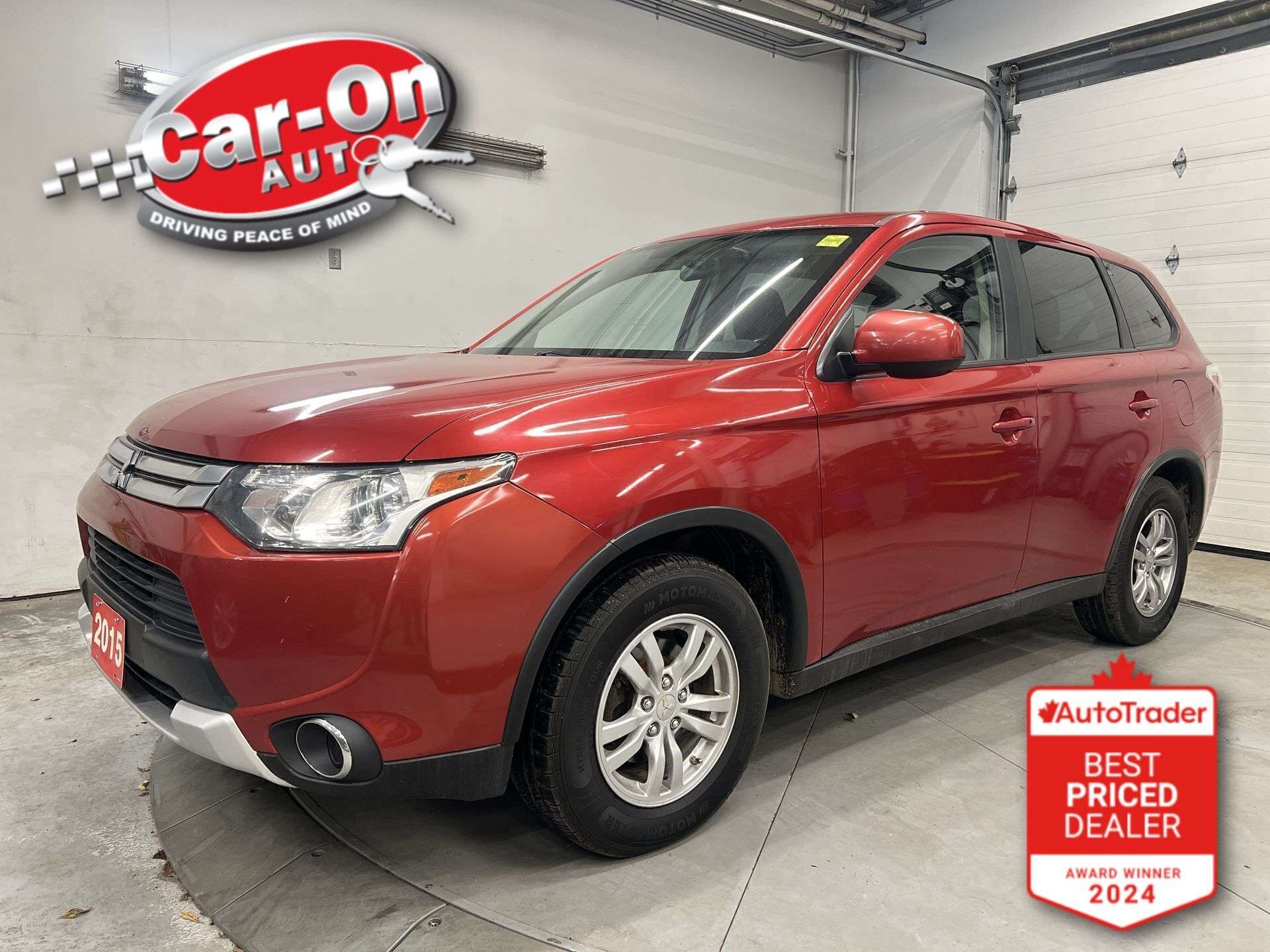 Red 2015 Mitsubishi Outlander ES AWD SUV / Crossover Automatic