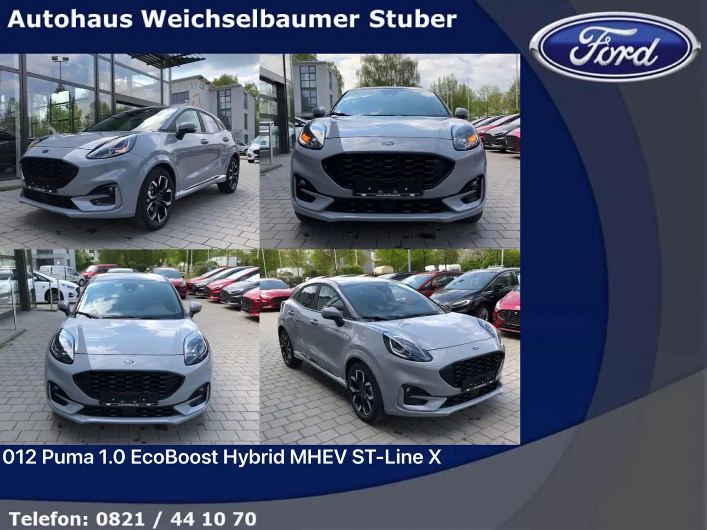 Ford Puma 012 Puma 1.0 EcoBoost Hybrid MHEV ST-Line X Grijs - 1