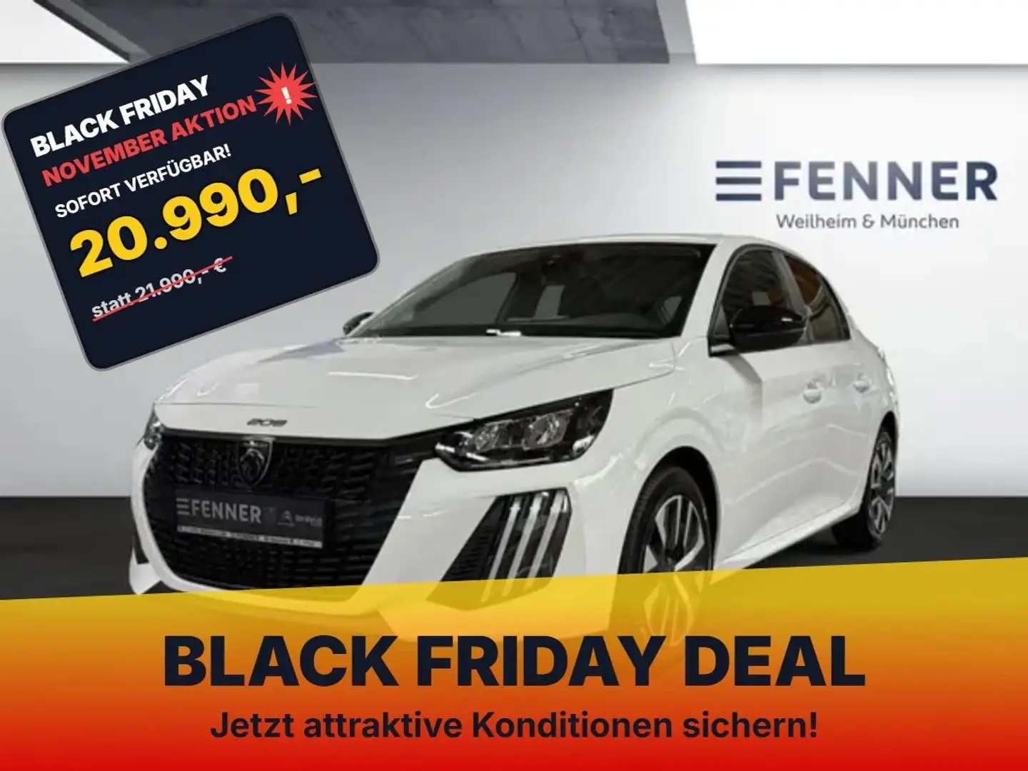 Peugeot 208 Active 100 +SHZ-Mirror Screen-Einparkhilfe+ Blanc - 1