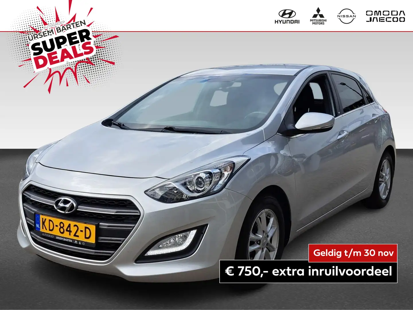 Hyundai i30 1.6 GDi GO! 2016 | Trekhaak | BTW auto Dealer Onde Grijs - 1